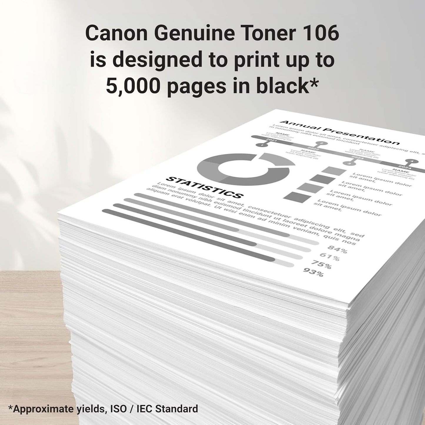 Canon 106 Toner Cartridge Black (0264B001) 1 Pack, for Canon imageCLASS MF6530, MF6540, MF6550, MF6560, MF6560cx, MF6580, Laser Printer