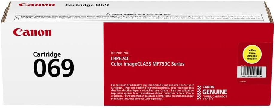 Canon 069 Toner Cartridge Set 4-Pack | OEM CMYK for MF753Cdw LBP674Cdw TonerXpres