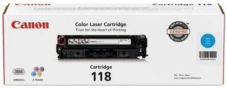 Canon 118 (CRG-118) Genuine Toner Cartridge Set – Black, Cyan, Magenta, Yellow – Full-Color Laser Printer Bundle TonerXpres