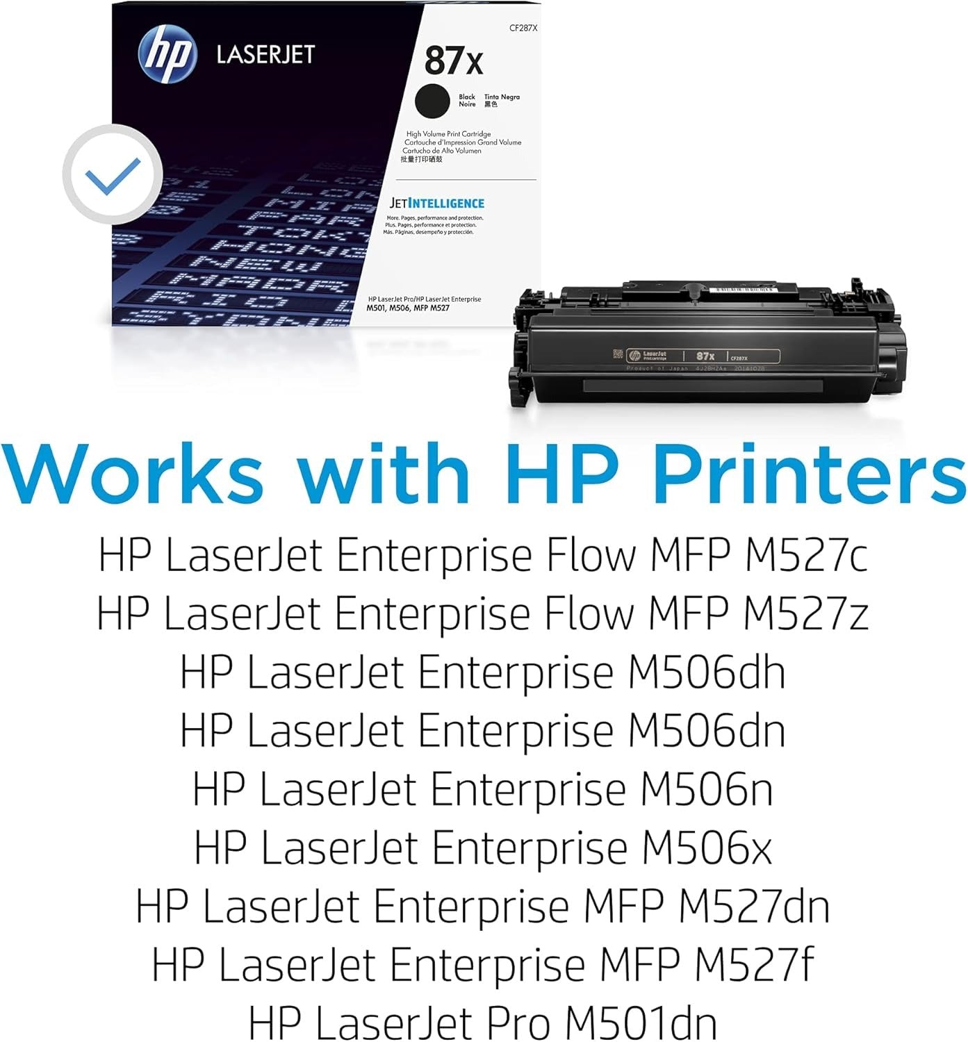 HP 87X CF287X Genuine Original Black Toner High Yield NEW Sealed