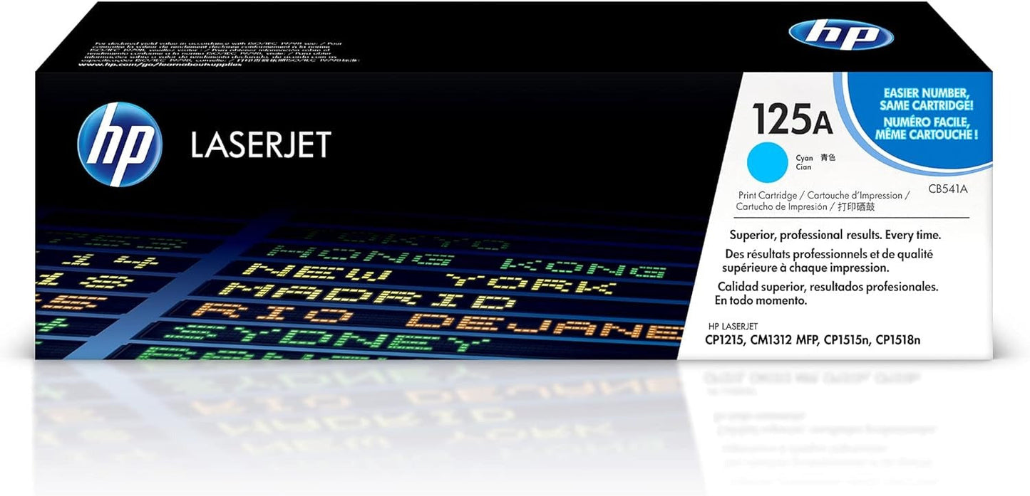 HP CB540A 125A Black Toner – Genuine HP, Sealed, ~2,200 Pages, CP1515n & CP1215 Compatible TonerXpres