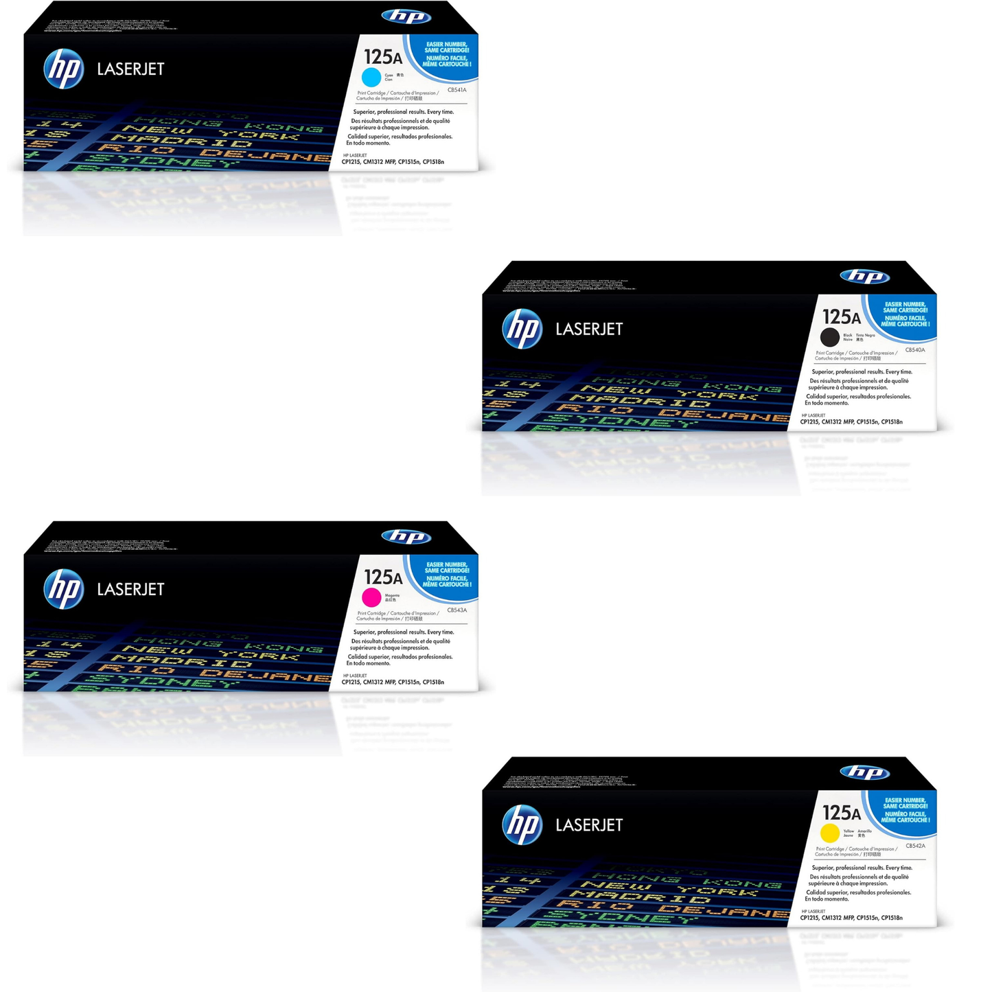 HP CB540A 125A Black Toner – Genuine HP, Sealed, ~2,200 Pages, CP1515n & CP1215 Compatible TonerXpres