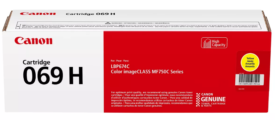 Canon 069H Toner Set Genuine Original 4-Color BCMY High Yield NEW TonerXpres