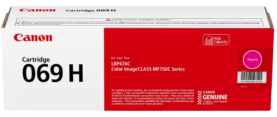 Canon 069H Toner Set Genuine Original 4-Color BCMY High Yield NEW TonerXpres