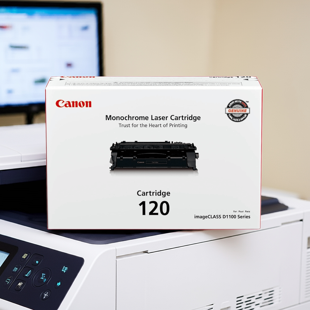 Canon 120 Toner Cartridge, Genuine Black (2617B001AA) TonerXpres