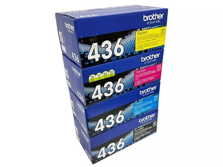 Brother TN-436 Toner Set Genuine Original 4-Color Super High Yield NEW!