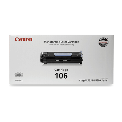 Canon 106 Toner Cartridge  Black (0264B001) 1 Pack, for Canon imageCLASS MF6530, MF6540, MF6550, MF6560, MF6560cx, MF6580, Laser Printer
