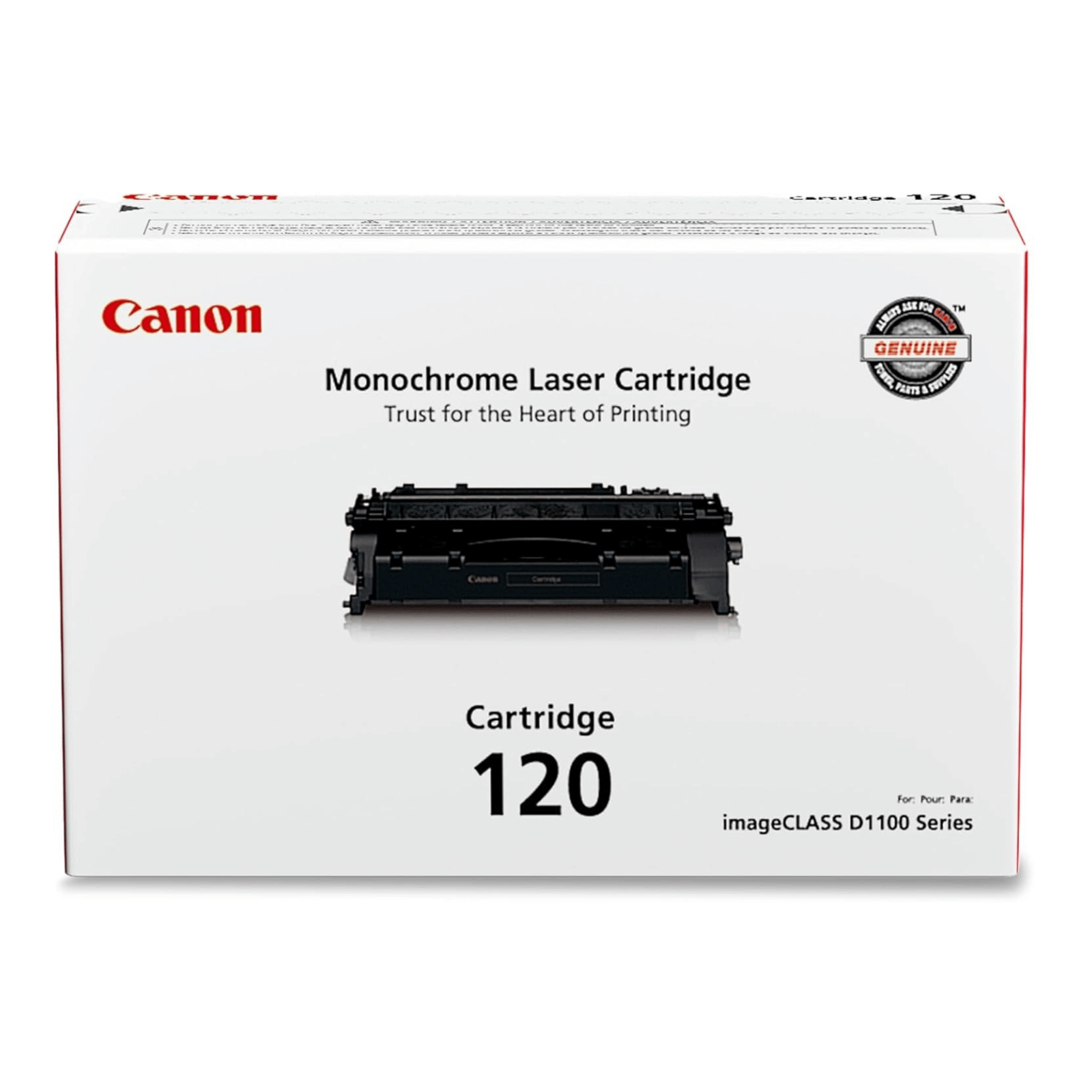 Canon 120 Toner Cartridge, Genuine Black (2617B001AA) TonerXpres
