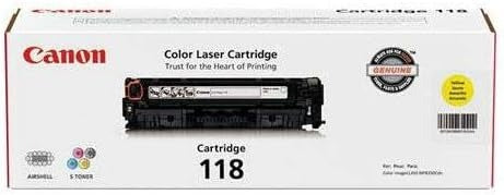 Canon 118 (CRG-118) Genuine Toner Cartridge Set – Black, Cyan, Magenta, Yellow – Full-Color Laser Printer Bundle TonerXpres