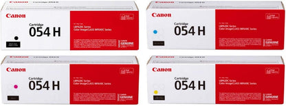 Canon 054H Toner Cartridge Set – High Yield – 4-Pack: Black Cyan Magenta Yellow TonerXpres