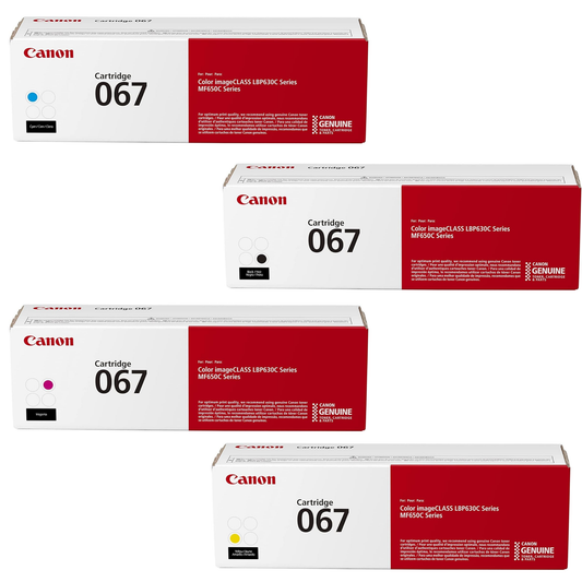 Genuine Canon 067 Toner Set (4-Color) | Elit Toner Supply