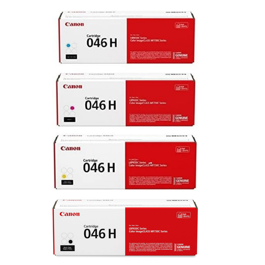 Canon 054 Standard Capacity Toner Cartridge Complete Set (CMYK)