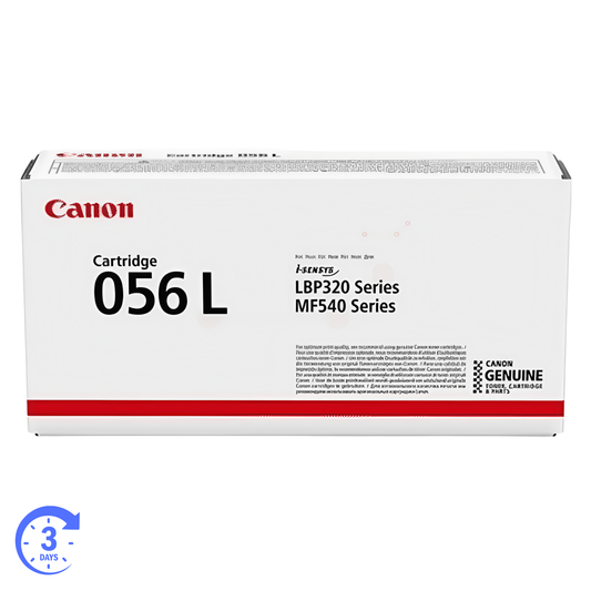 Genuine Canon 056L Black Toner front view

