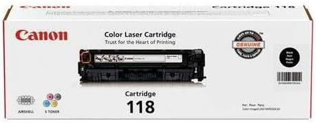 Canon CRG-118 toner cartridges black cyan yellow magenta


