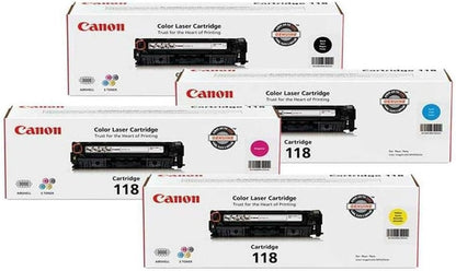 Canon 118 toner complete set front view

