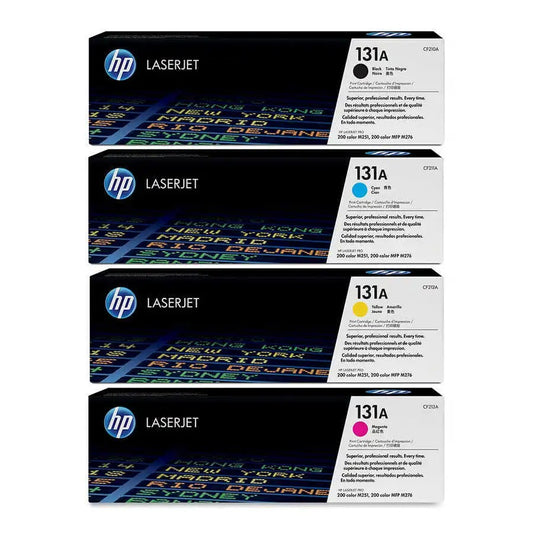 HP 131A Toner Set Cartridge Original (4-Pack, Black, Cyan, Yellow, Magenta)
